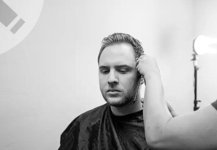 man's face